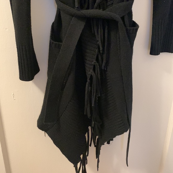 NY&Co long black fringe sweater - Picture 4 of 4